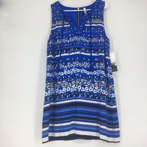 Kensie Patterned and Striped Dress